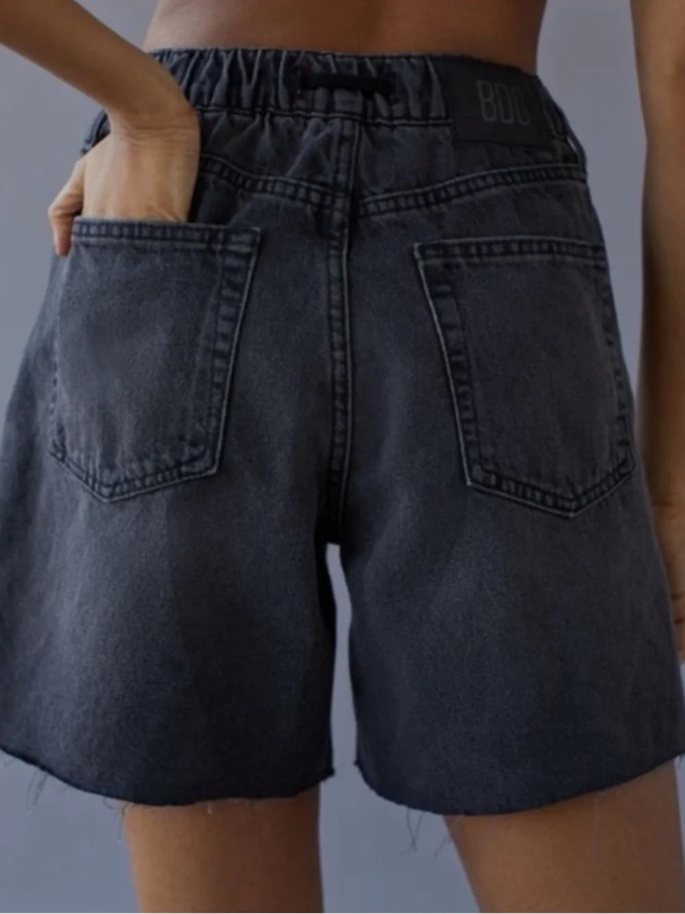 BDG By Urban Outfitters Pull On Baggy Short Black Sz L NEW WITH TAGS